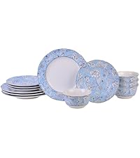 食器 50.s Amazon.com | 222 Fifth Adelaide 16-Piece Square Floral
